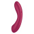 Satisfyer Curvy Trinity 1 - Вакуумный стимулятор + вибратор точки G, 17.5х3.9 см (красный)